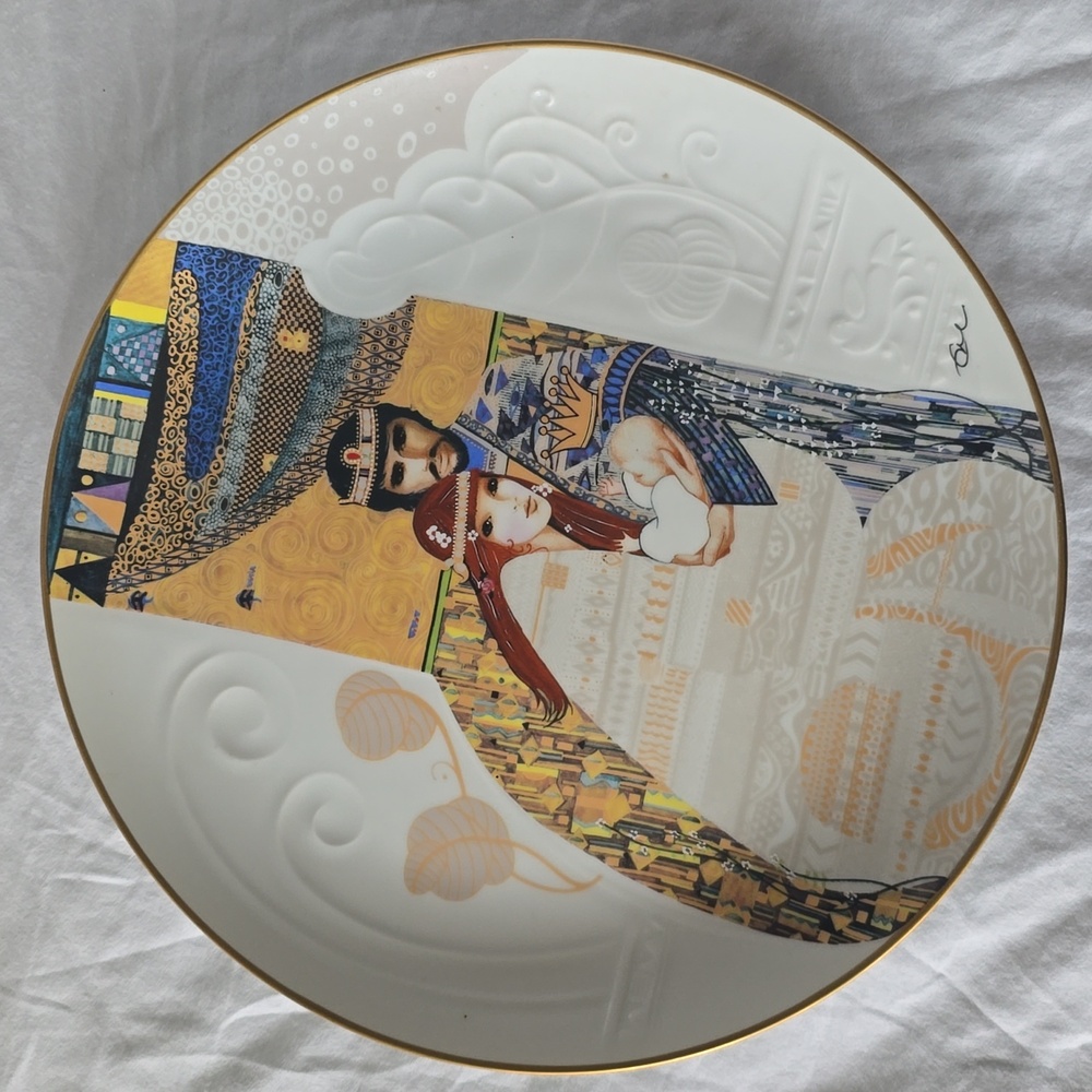 Vintage 80s Knowles fine China  "Bathsheba & Solomon" Collectors Plate